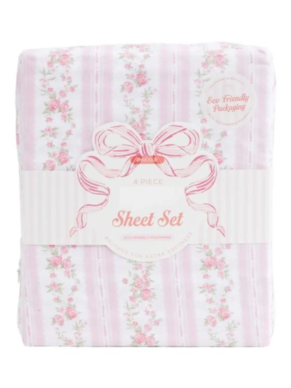 ENVOGUE Rose Stripe Sheet Set